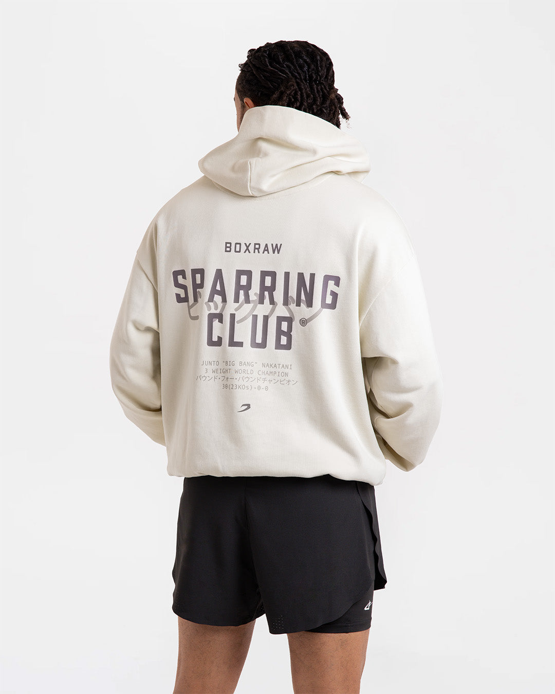Nakatani x Sparring Club Oversized Hoodie - Washed Beige | BOXRAW