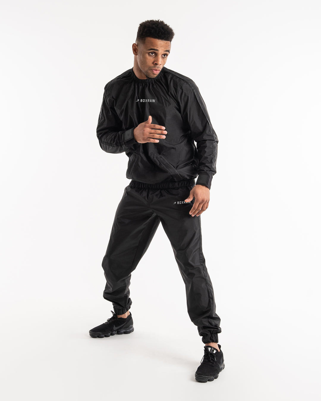 Hagler Sauna Suit 2.0 Black Essential Weight Loss Tool BOXRAW