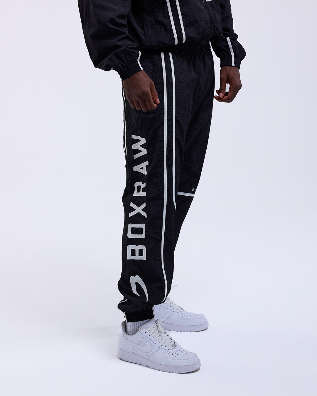 Official Bivol x BOXRAW Track Bottoms Black BOXRAW