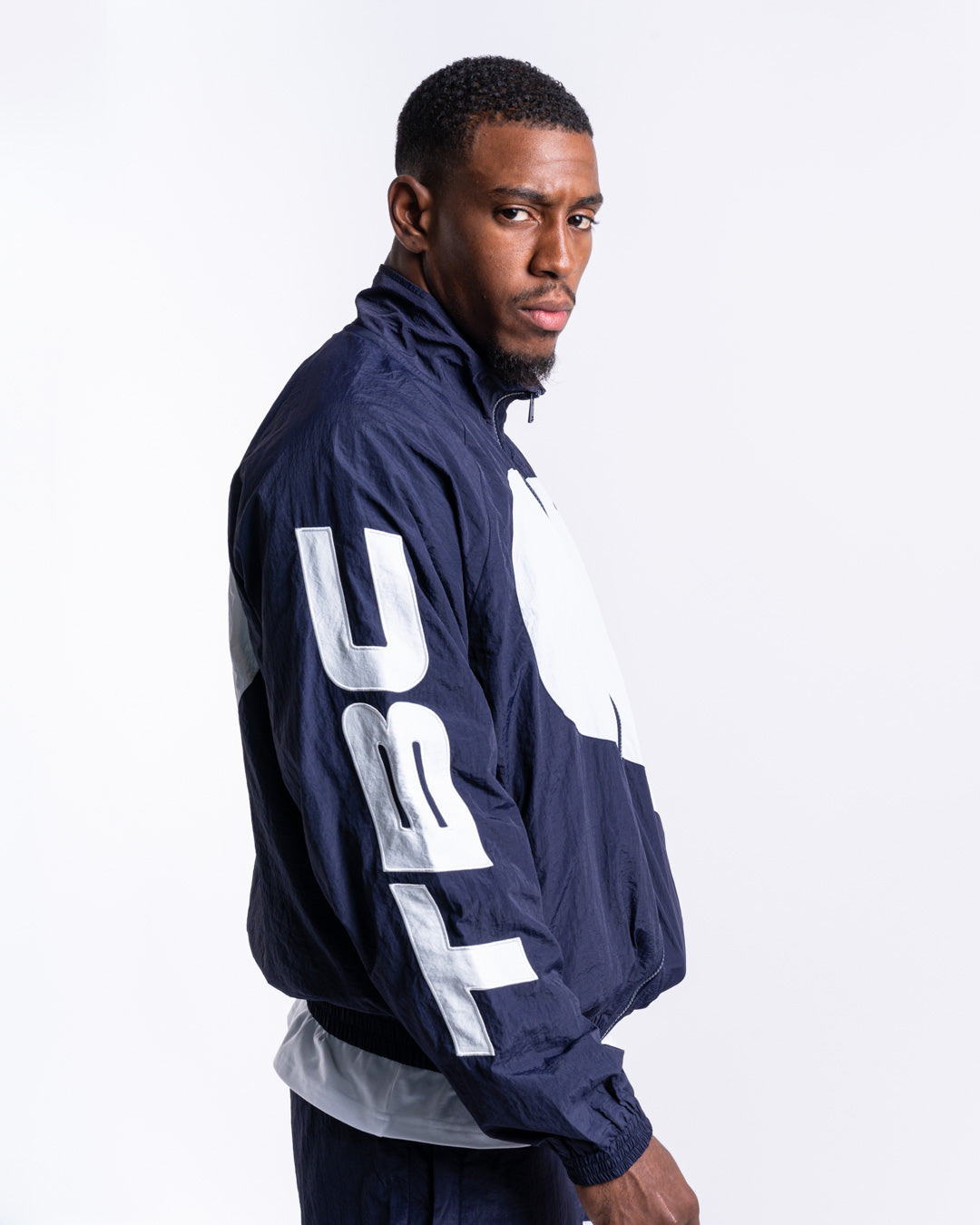 TBC x BOXRAW Track Jacket Navy White BOXRAW