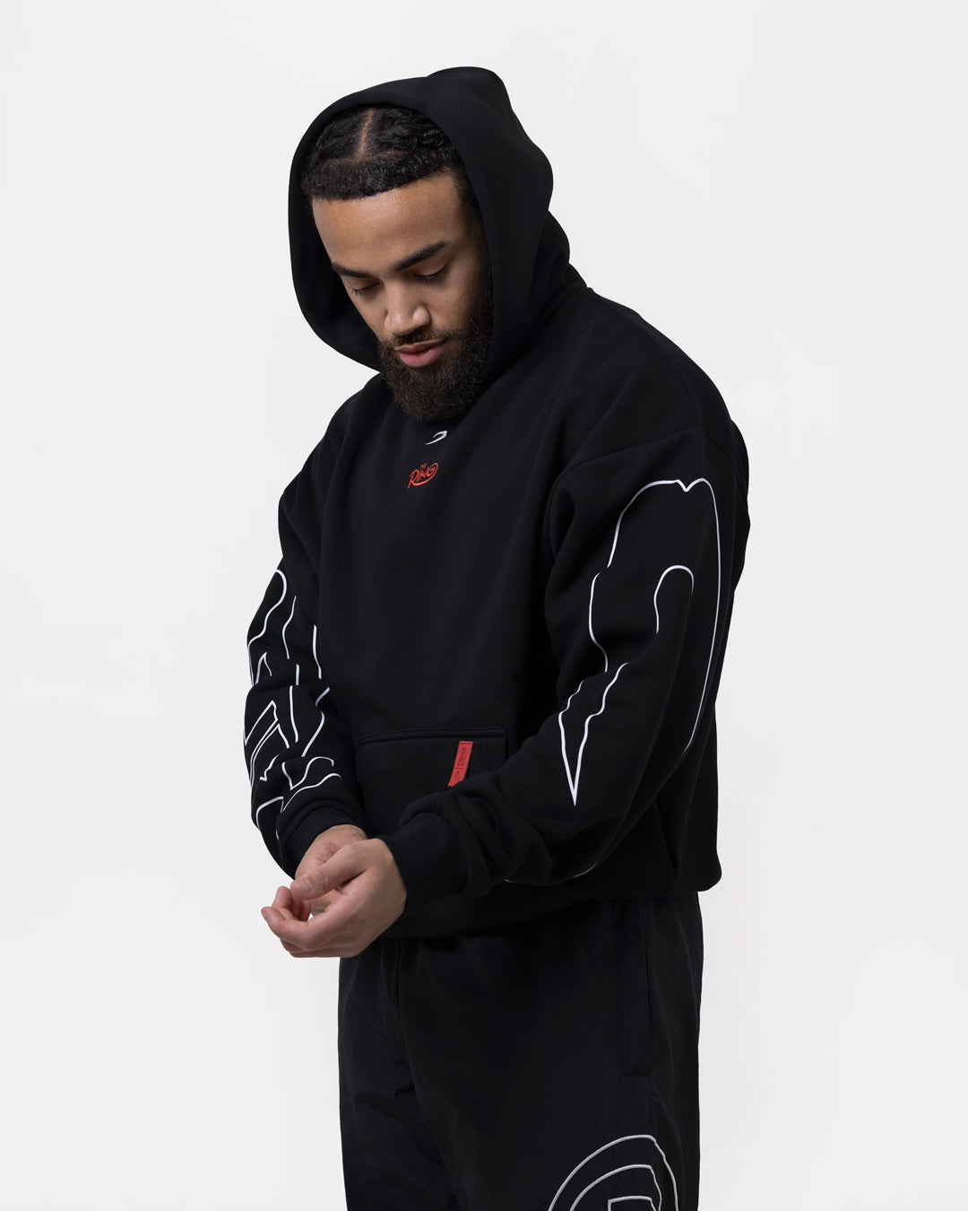 Ring x BOXRAW Oversized Hoodie - Black