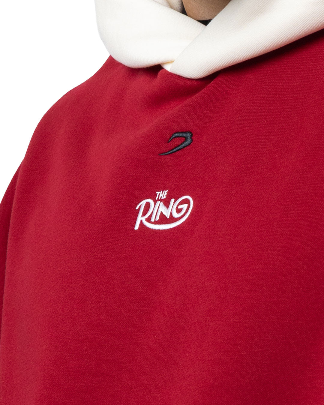 Ring x BOXRAW Oversized Hoodie - Red/Beige