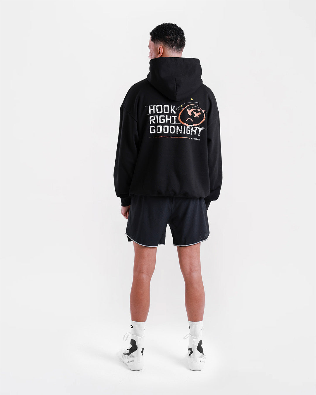 Hook Right Goodnight Oversized Hoodie - Black | BOXRAW