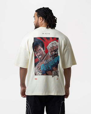 Ring x BOXRAW Manny Pacquiao Oversized T-Shirt - Stone Beige