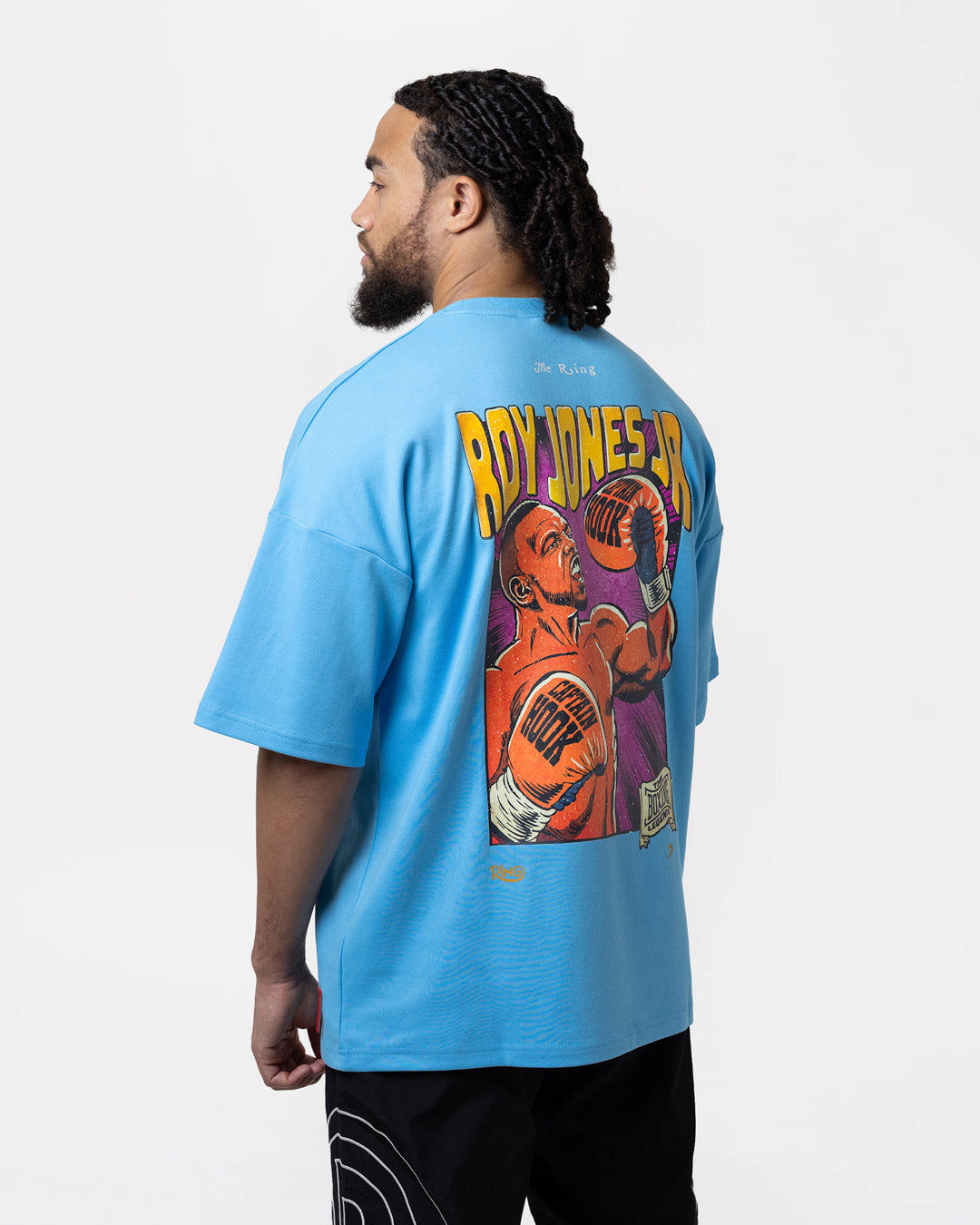 Ring x BOXRAW Roy Jones Jr Oversized T-Shirt - Sky Blue