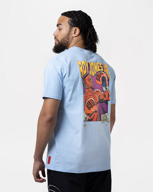 Ring x BOXRAW Roy Jones Jr T-Shirt - Baby Blue