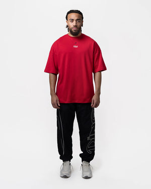 Ring x BOXRAW Roberto Duran Oversized T-Shirt - Crimson Red