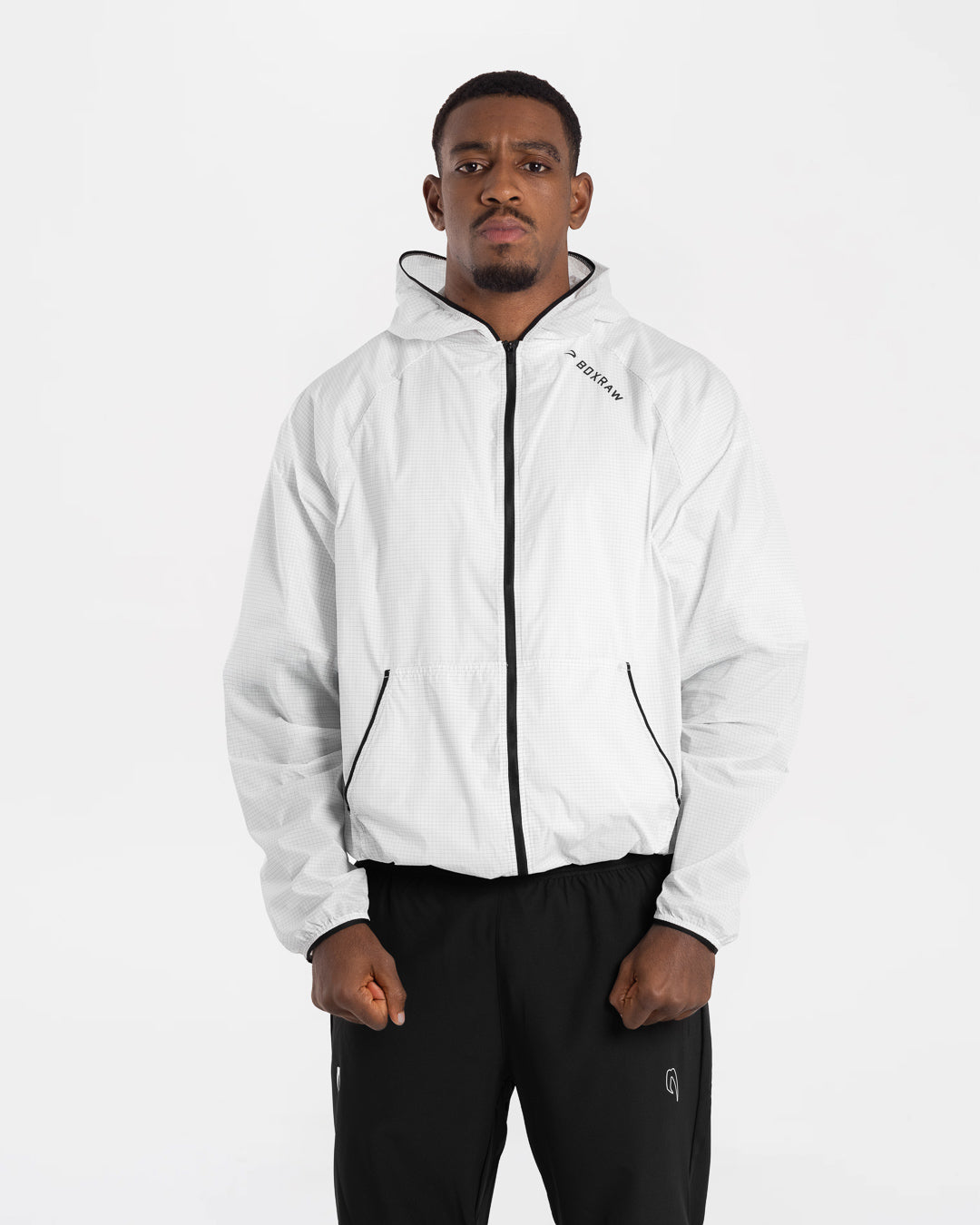 Genaro Zip Up Windbreaker - White