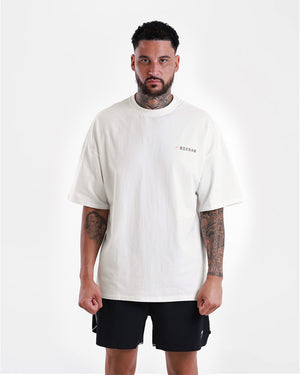 We Don't Play Boxing Oversized T-Shirt - White/Pink
