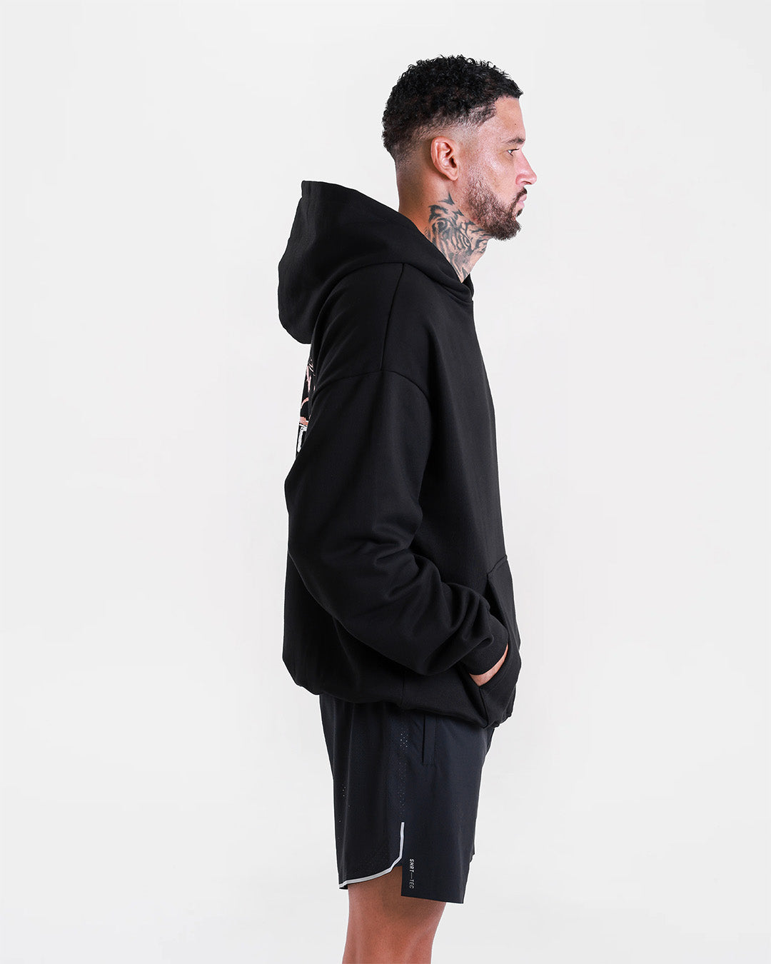 Hook Right Goodnight Oversized Hoodie - Black