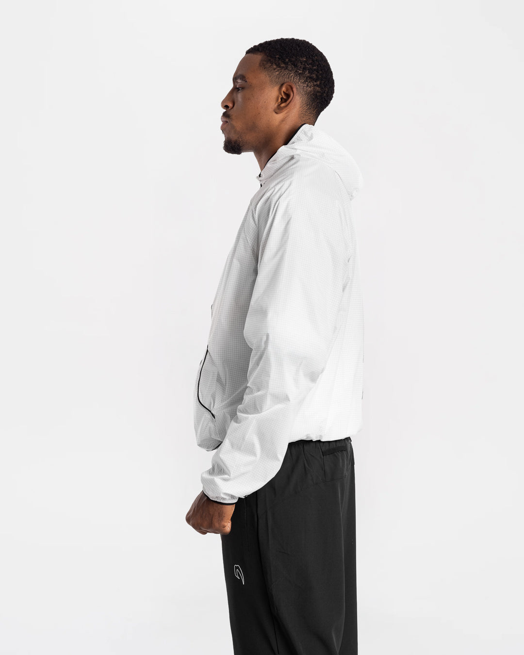 Genaro Zip Up Windbreaker - White