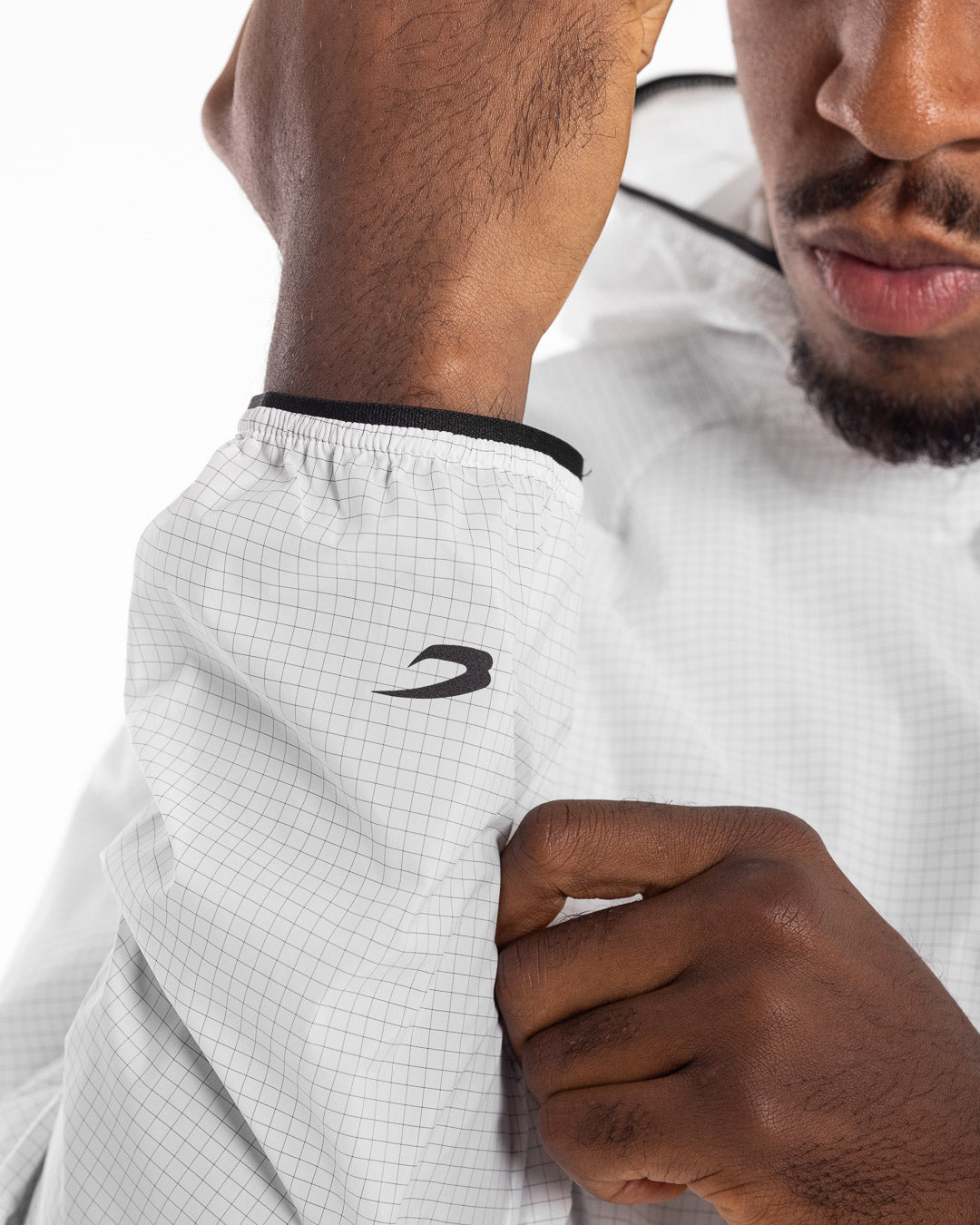 Genaro Zip Up Windbreaker - White