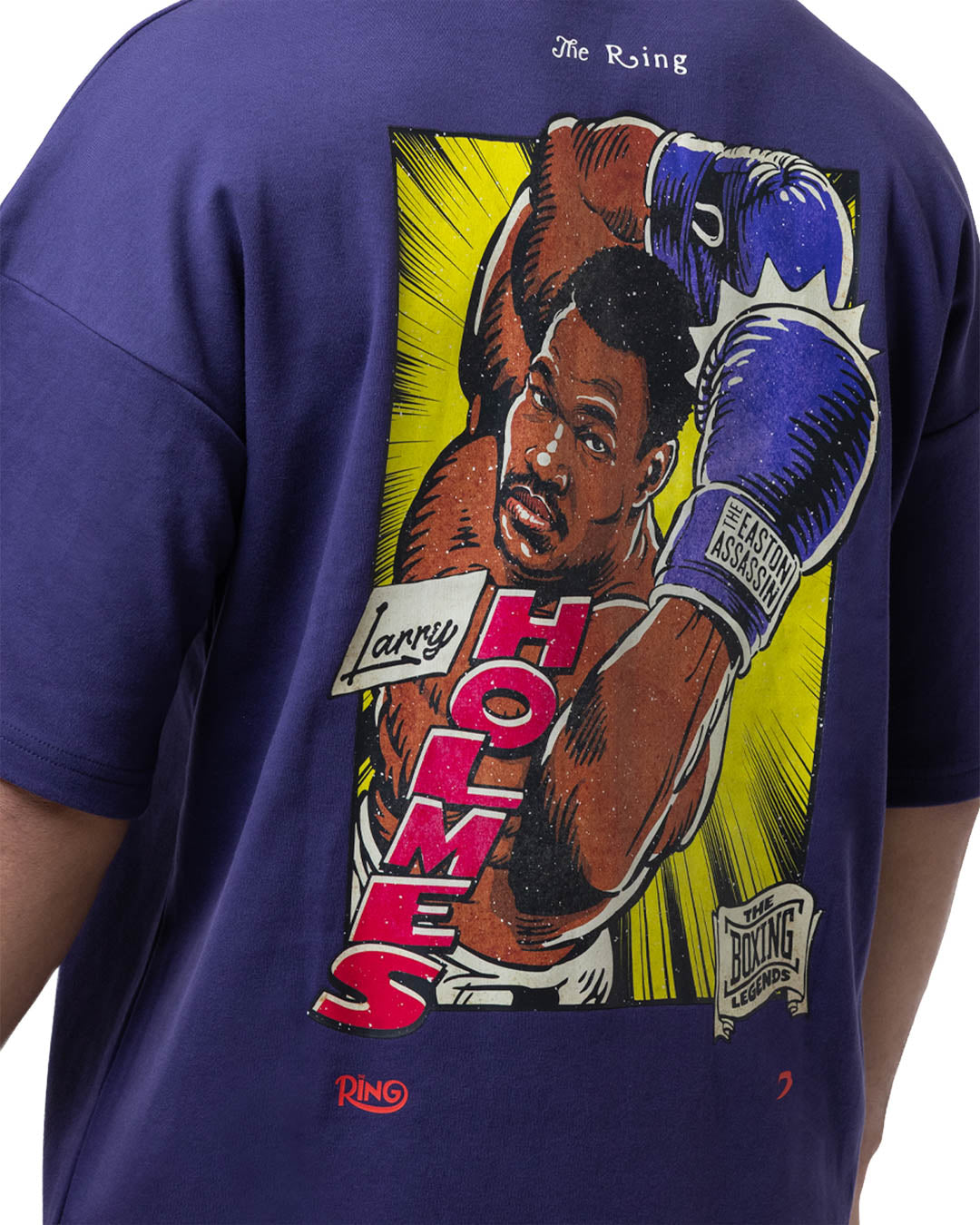 Ring x BOXRAW Larry Holmes Oversized T-Shirt - Midnight Purple