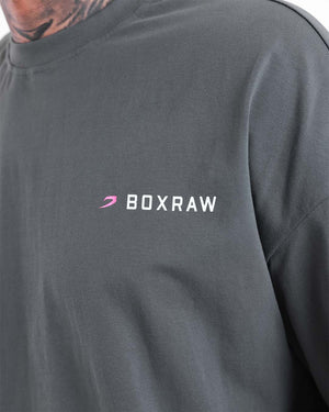 We Don't Play Boxing Oversized T-Shirt - Grey/Pink