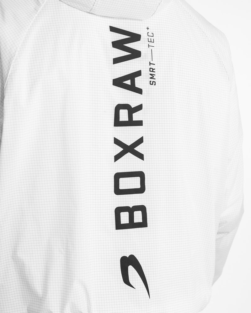 Genaro Oversized Windbreaker Hoodie - White