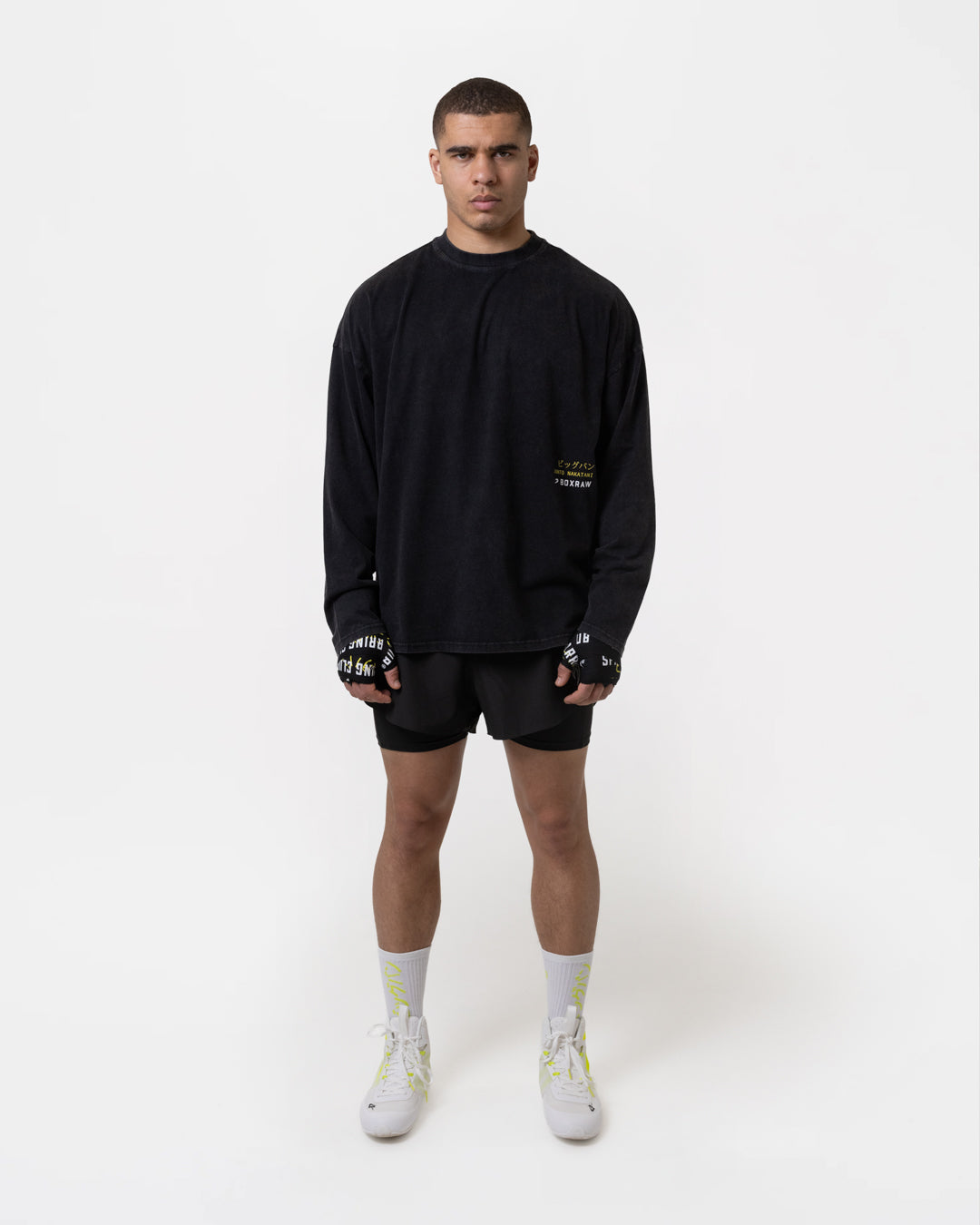 Nakatani x Sparring Club Long Sleeve T-Shirt - Washed Black