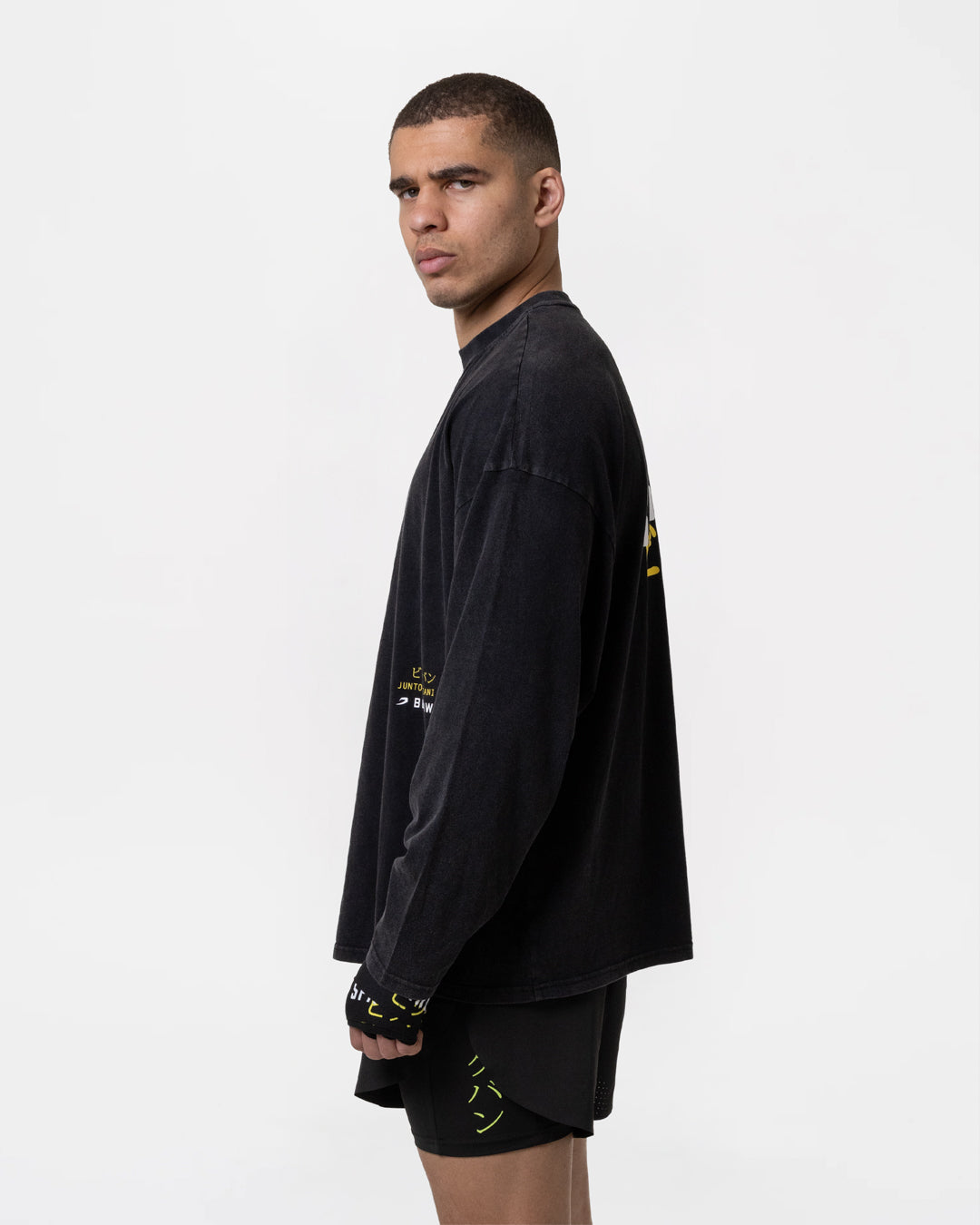 Nakatani x Sparring Club Long Sleeve T-Shirt - Washed Black