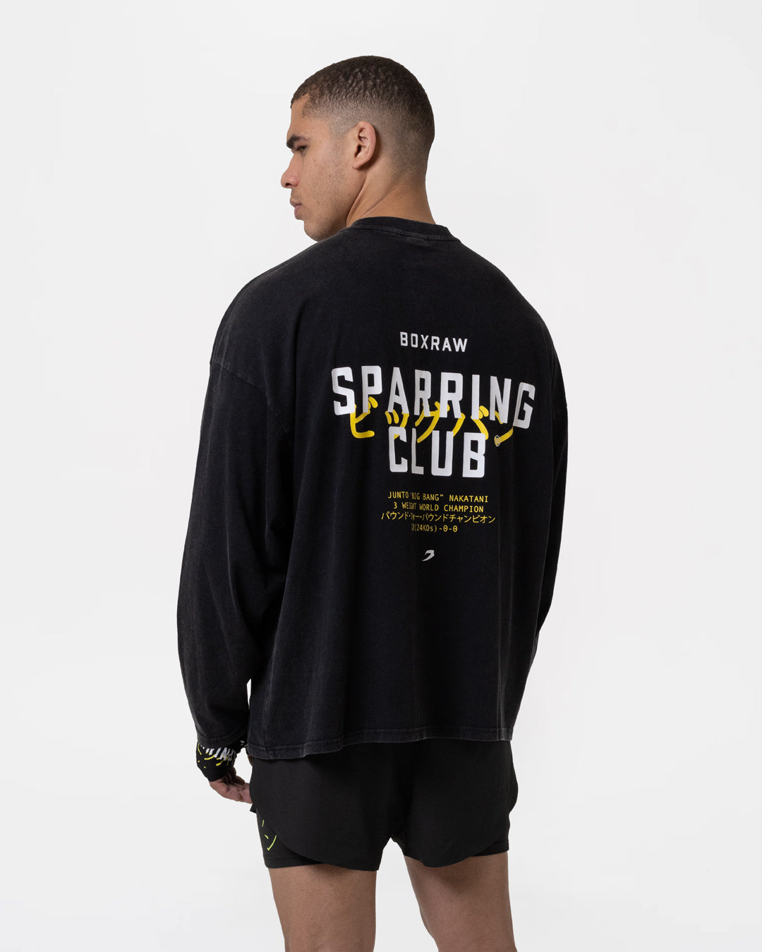 Nakatani x Sparring Club Long Sleeve T-Shirt - Washed Black