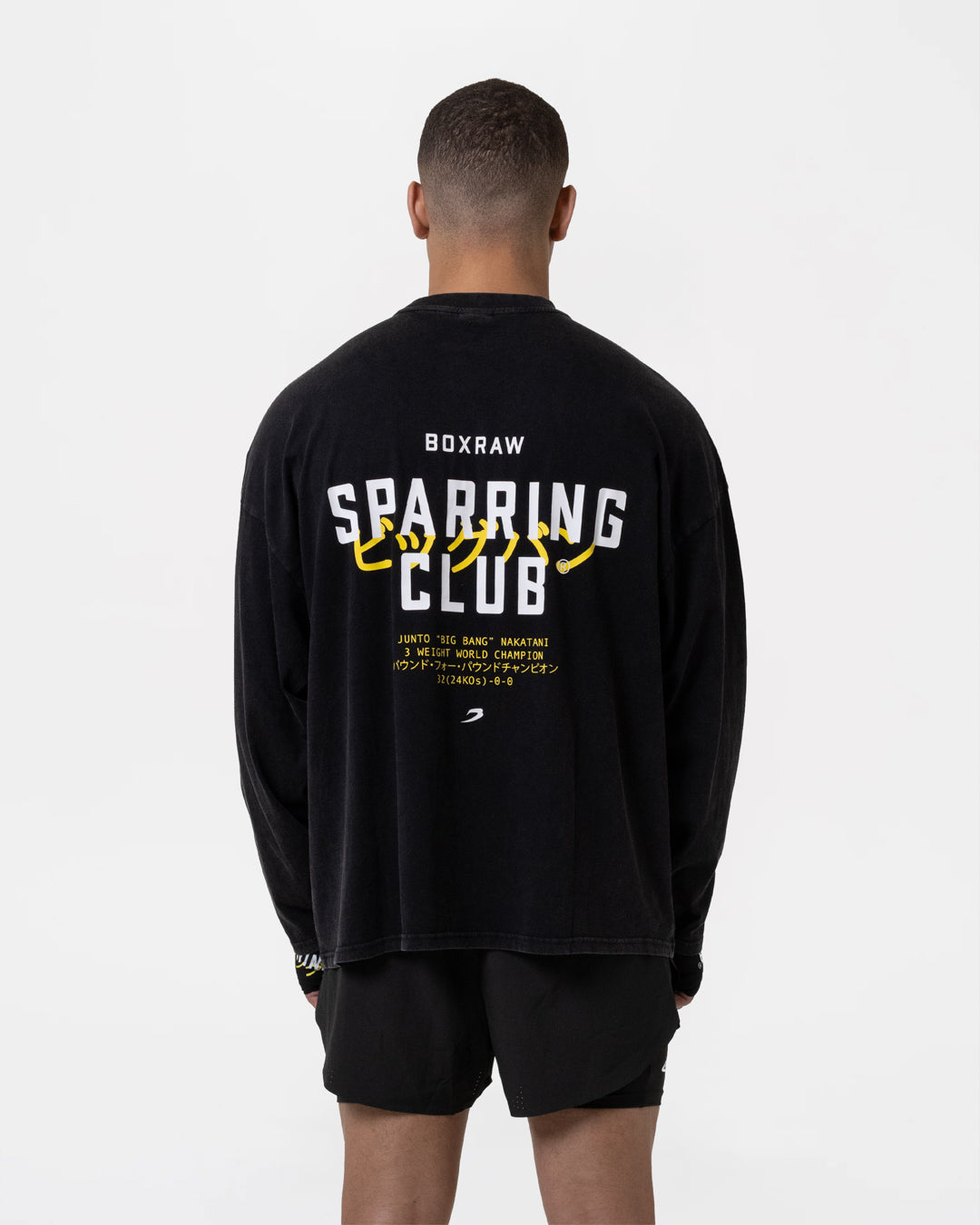 Nakatani x Sparring Club Long Sleeve T-Shirt - Washed Black | BOXRAW