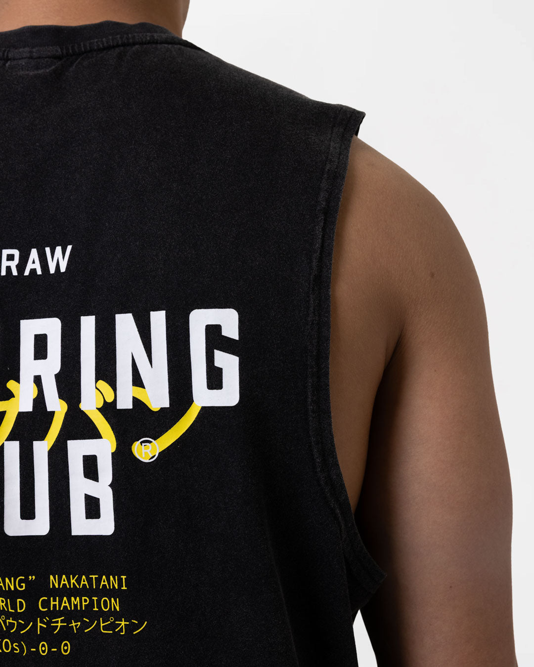 Nakatani x Sparring Club Muscle Tank - Washed Black