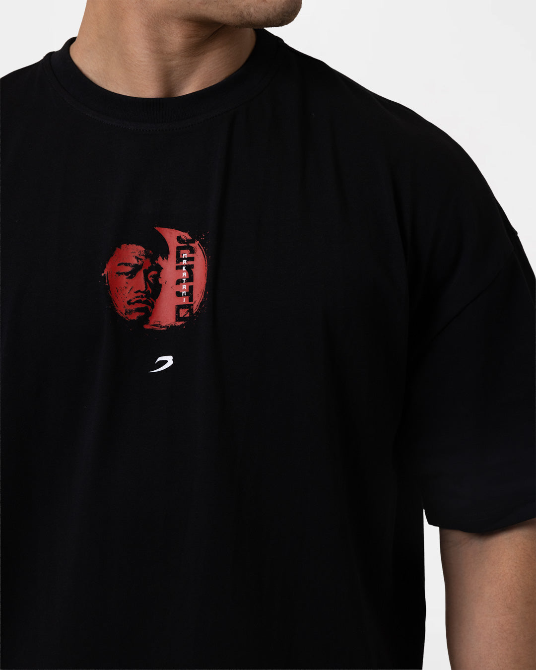 THEDAY INOUYE vs NAKATANI Tシャツ & トートバッグ LTD. Edition Nakatani 'The Day' Fight Oversized T-Shirt - Black