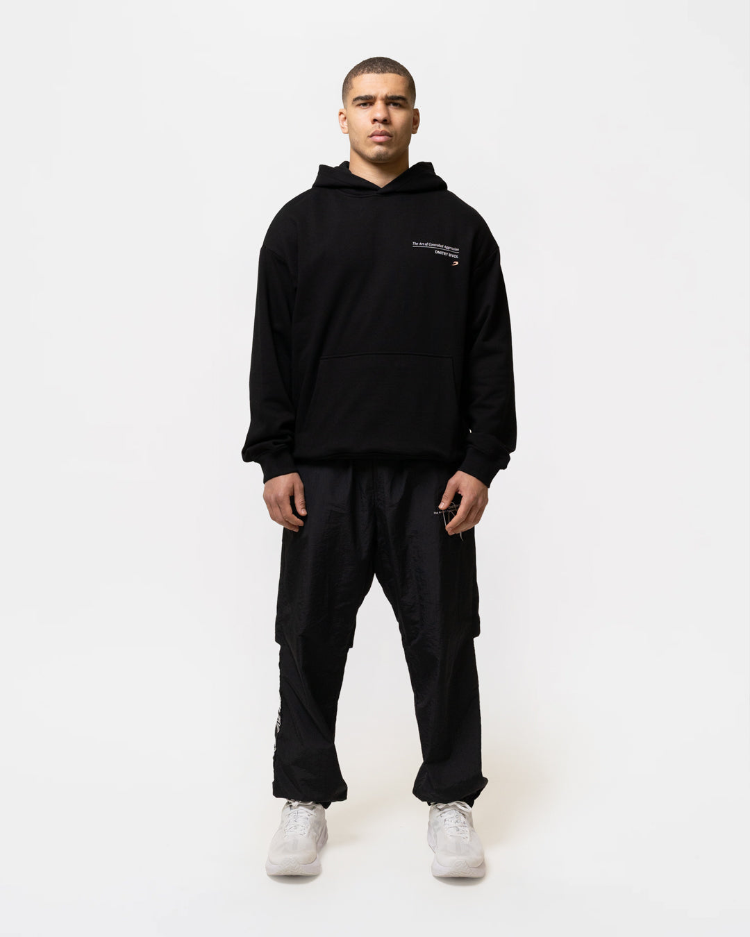 Bigclawx 暴走虎 黑色HOODIE Bivol x BOXRAW Controlled Aggression Oversized Hoodie - Black | BOXRAW