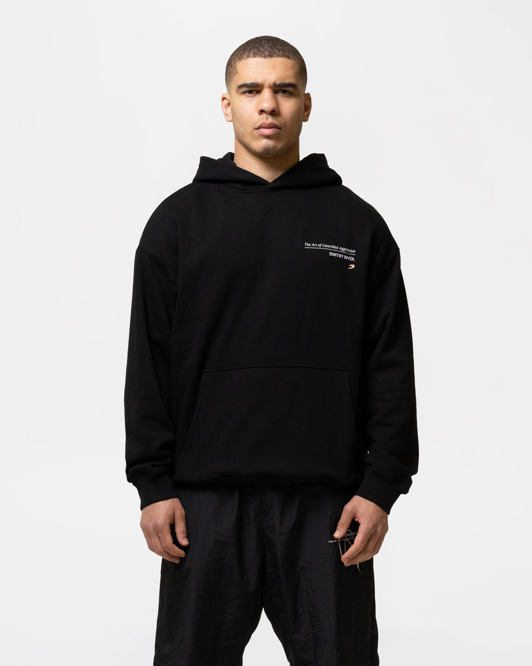 Bivol x BOXRAW Controlled Aggression Oversized Hoodie - Black | BOXRAW