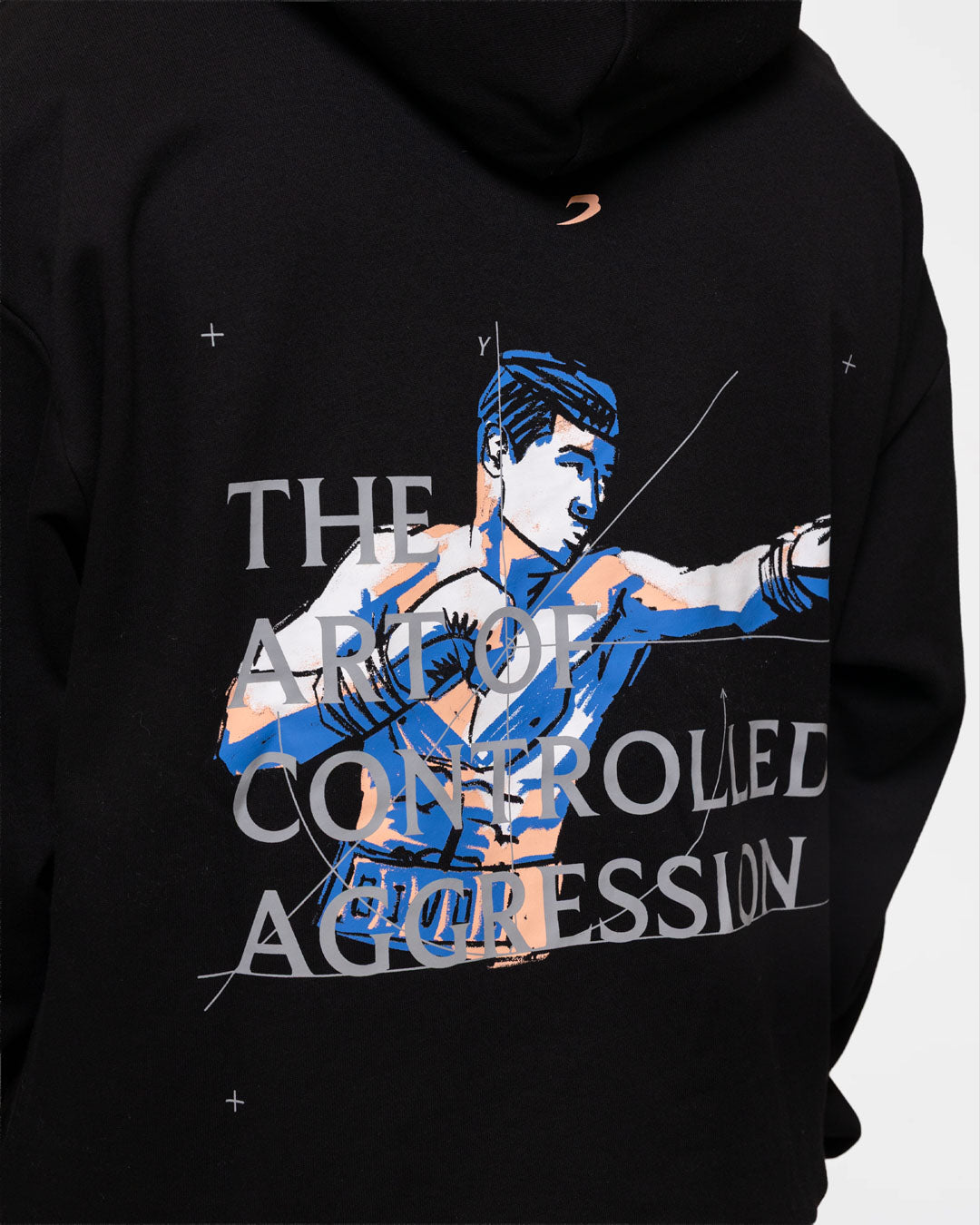 Bivol x BOXRAW Controlled Aggression Oversized Hoodie - Black