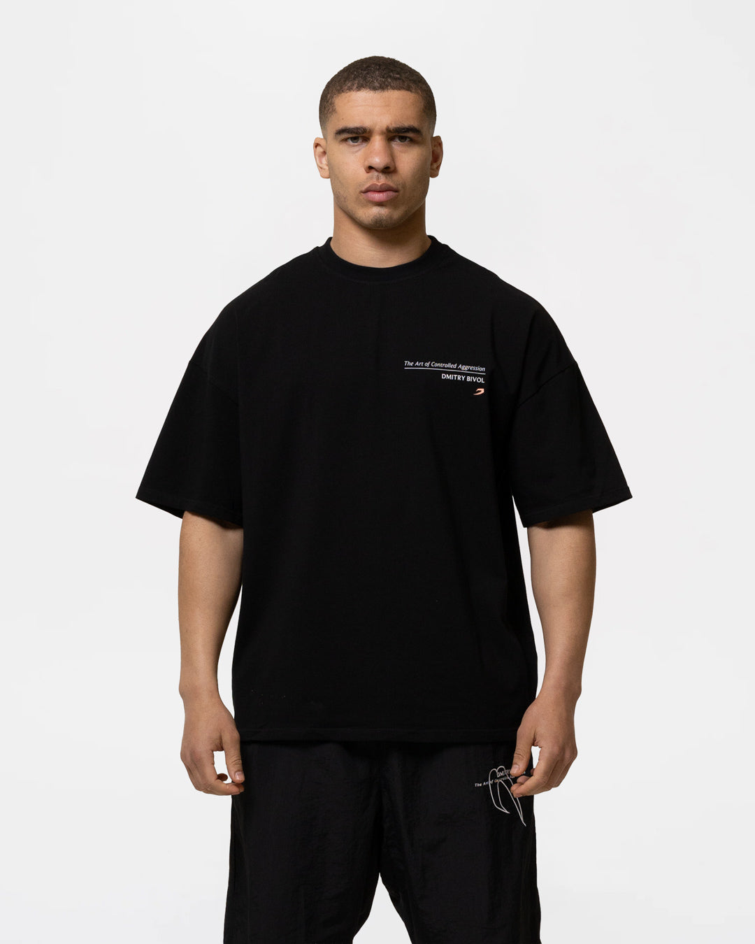 Bivol x BOXRAW Controlled Aggression Oversized T-Shirt - Black