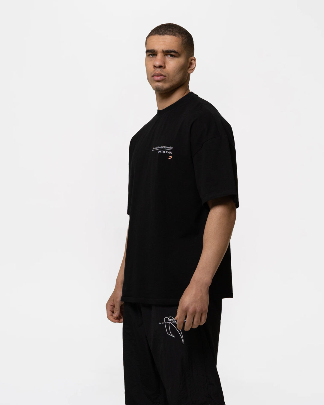 Bivol x BOXRAW Controlled Aggression Oversized T-Shirt - Black