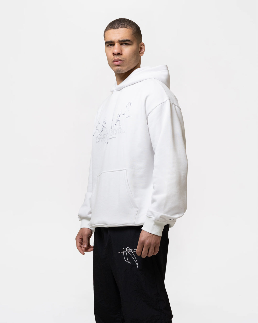 Bivol x BOXRAW Pendulum Oversized Hoodie - White