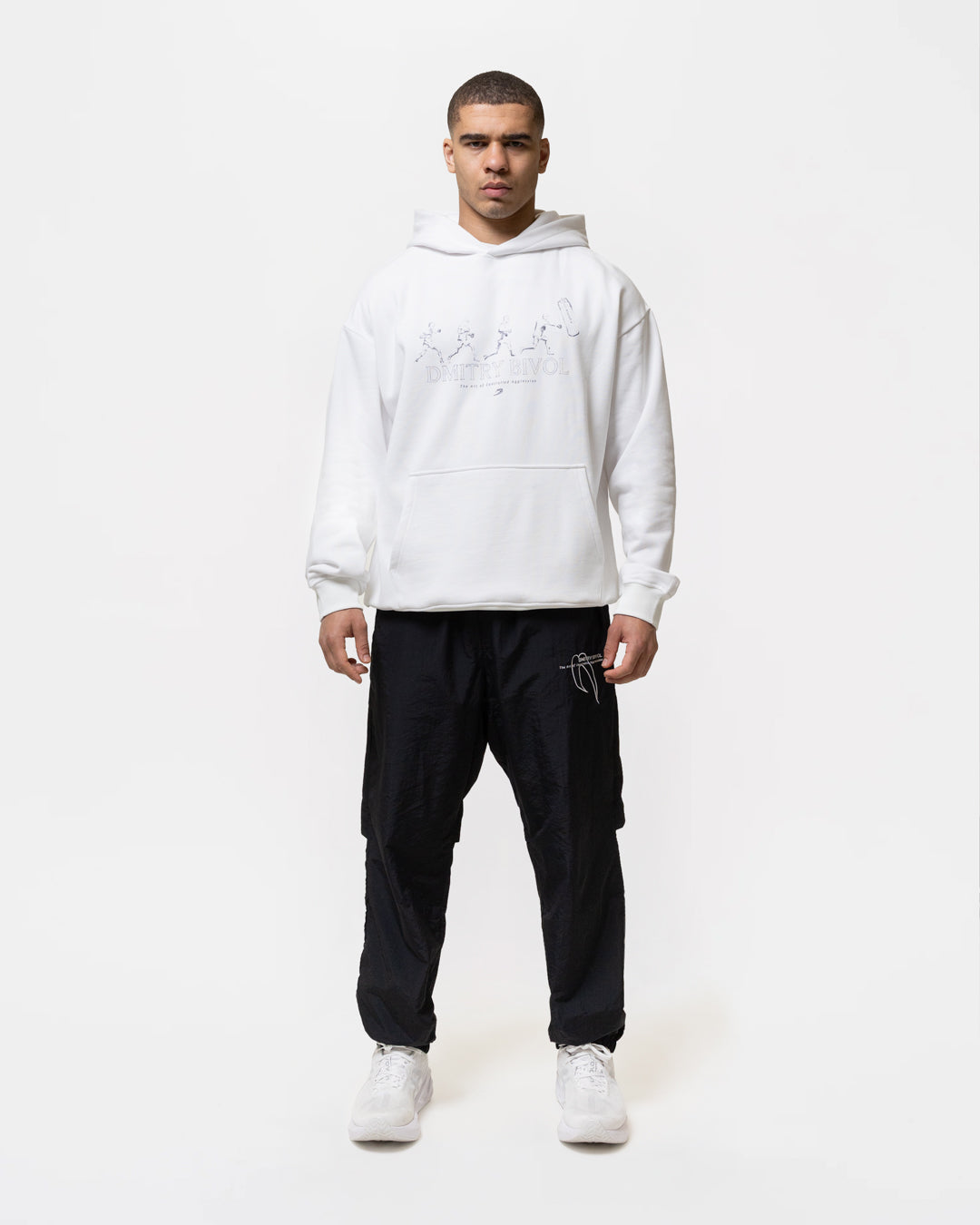 Bivol x BOXRAW Pendulum Oversized Hoodie - White