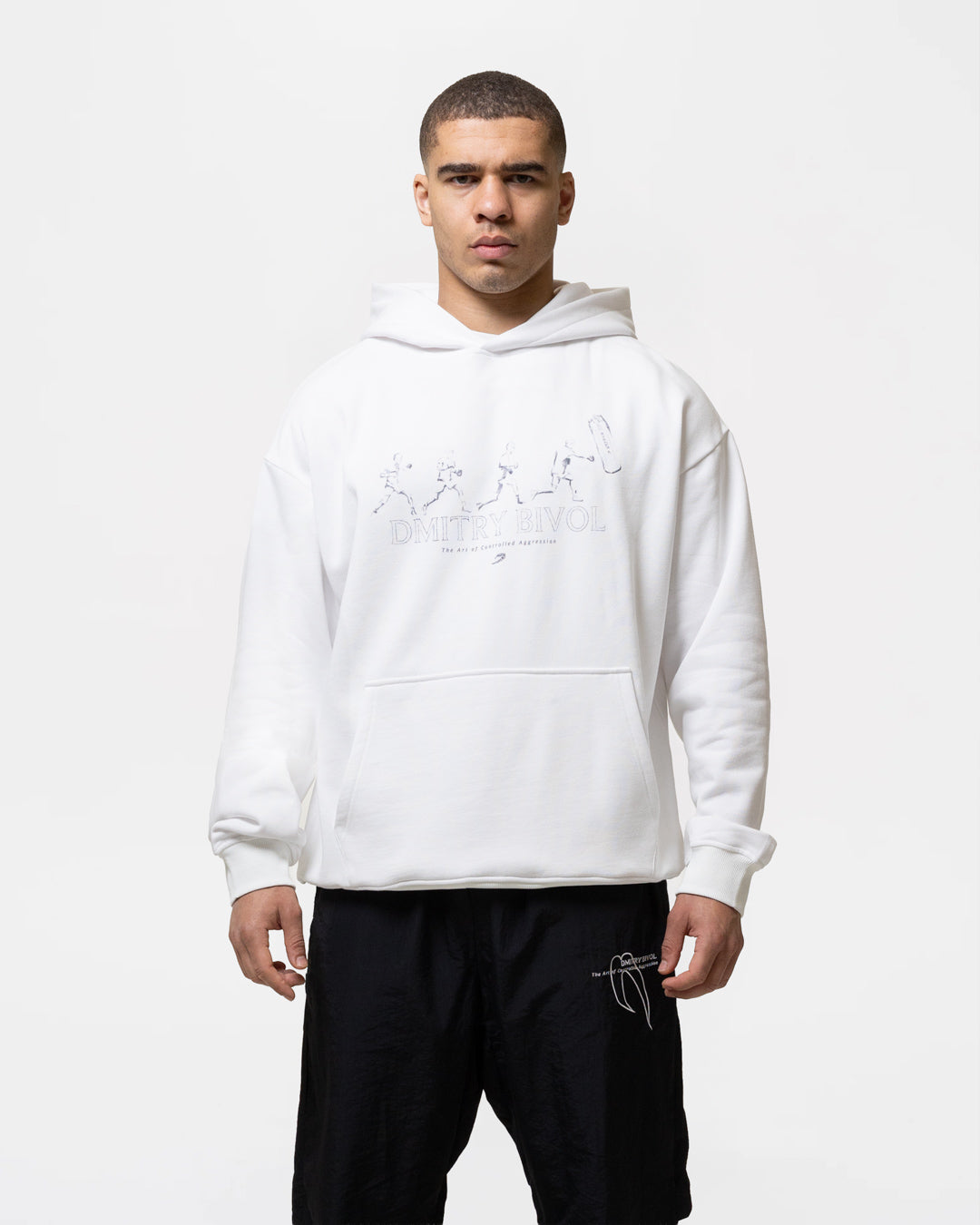 Bivol x BOXRAW Pendulum Oversized Hoodie - White | BOXRAW