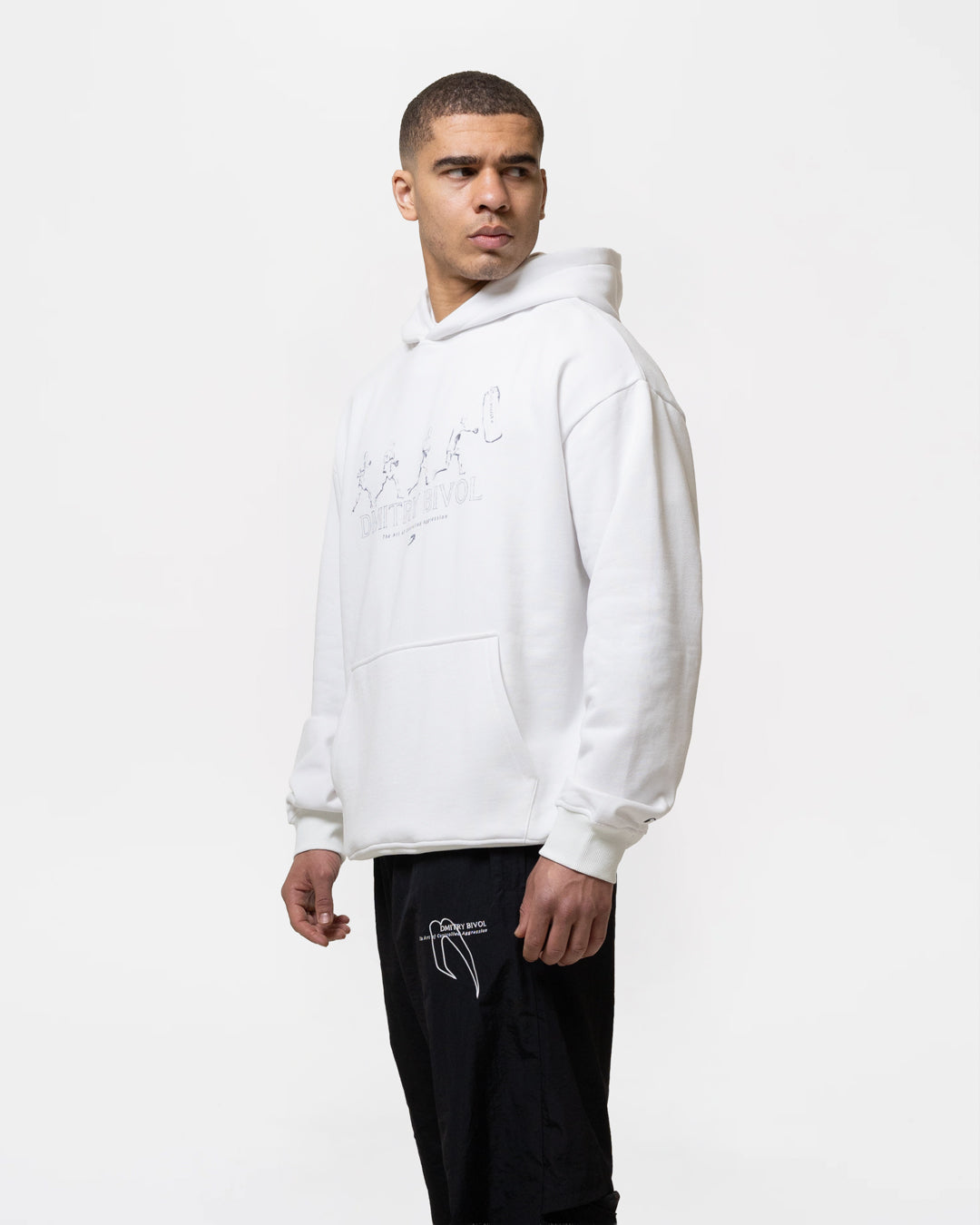 Bivol x BOXRAW Pendulum Oversized Hoodie - White