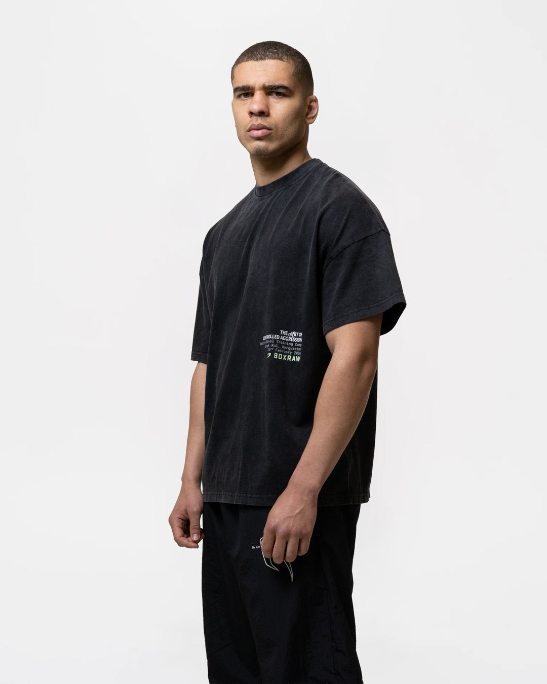 Bivol x Sparring Club Oversized T-Shirt - Washed Black | BOXRAW