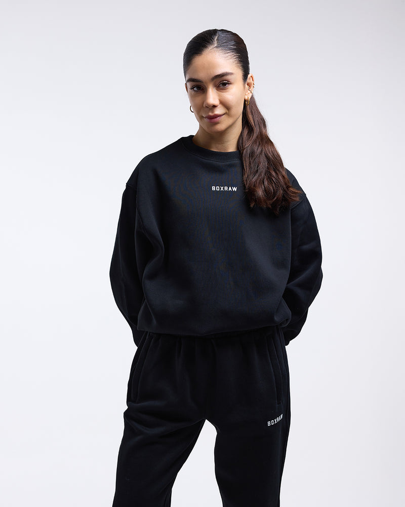 Johnson Oversized Sweatshirt - Black