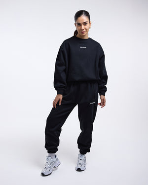 Johnson Oversized Sweatshirt - Black