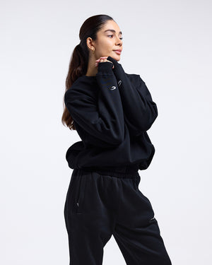 Johnson Oversized Sweatshirt - Black