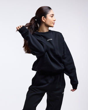 Johnson Oversized Sweatshirt - Black