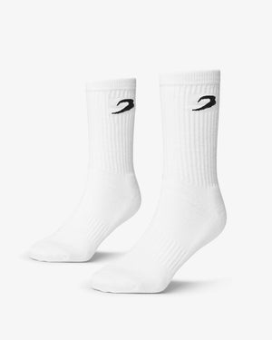 BOXRAW Crew Socks (6 Pairs) - White
