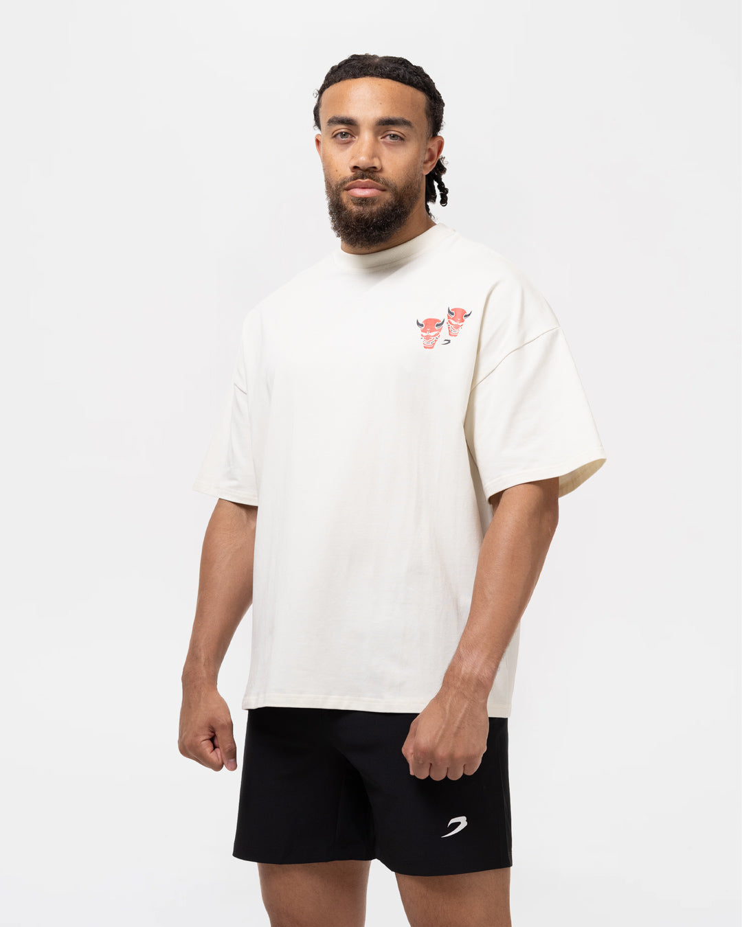 Death Before Dishonor Oversized T-Shirt - Beige