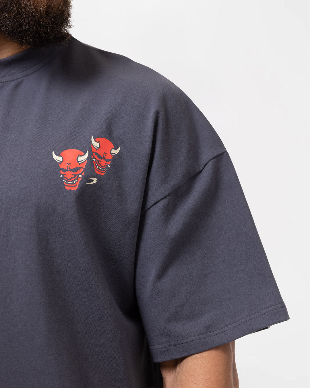 Death Before Dishonor Oversized T-Shirt - Charcoal