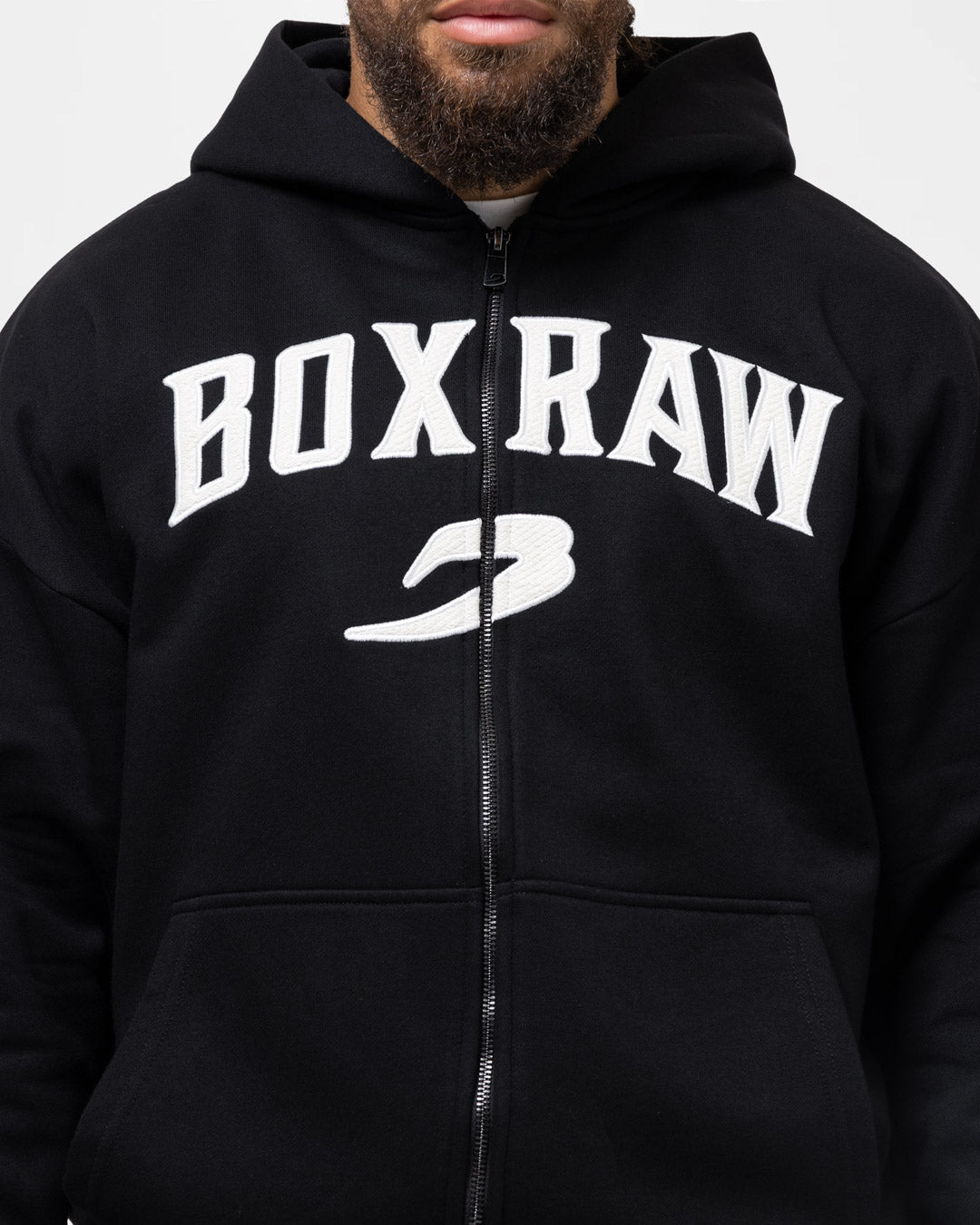 East Street Zip Up Hoodie - Black