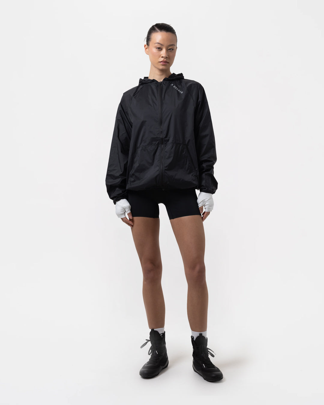 Genaro Zip Up Windbreaker - Black