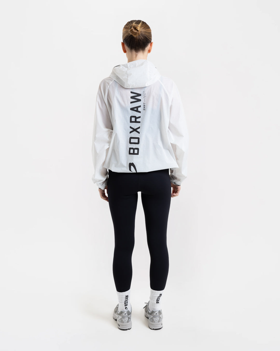 Genaro Oversized Windbreaker Hoodie - White