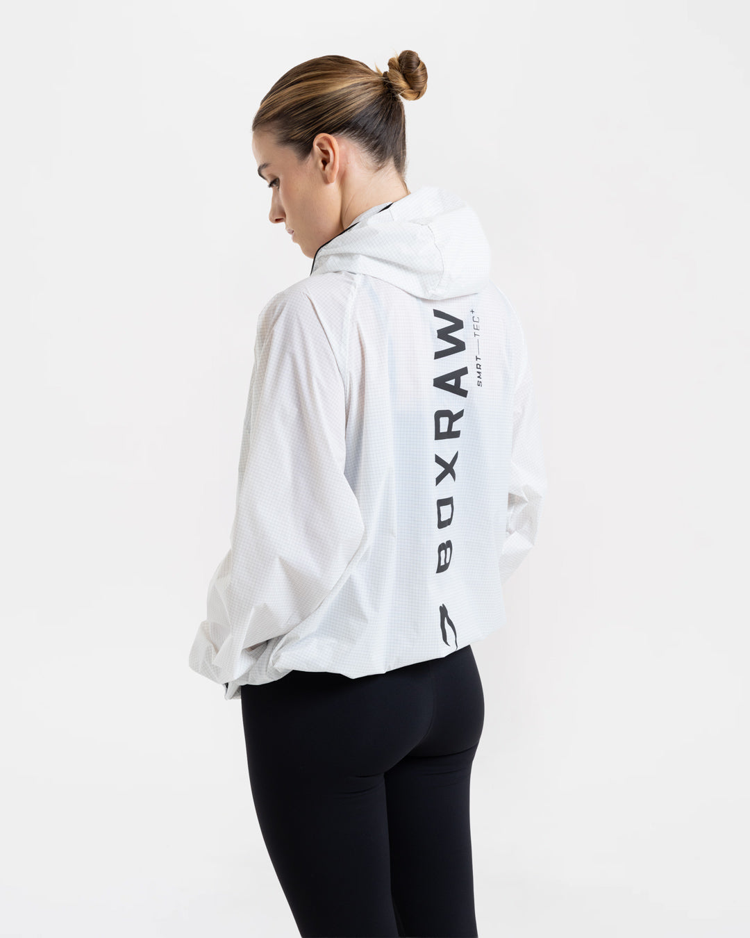 Genaro Oversized Windbreaker Hoodie - White