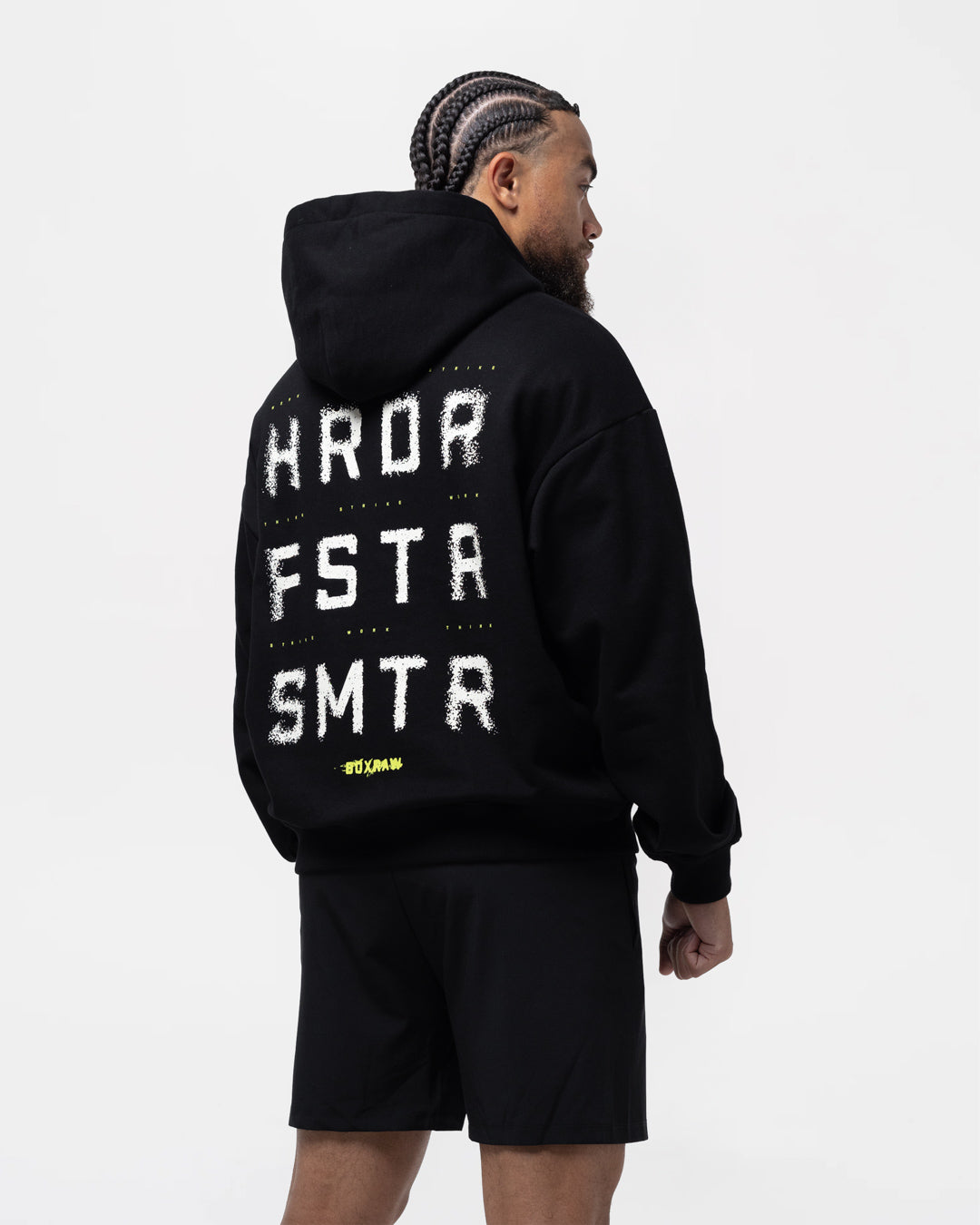 HRDR FSTR SMTR Oversized Hoodie - Black