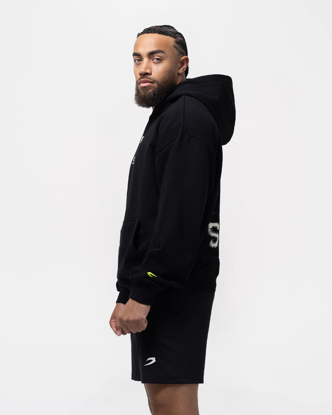 HRDR FSTR SMTR Oversized Hoodie - Black