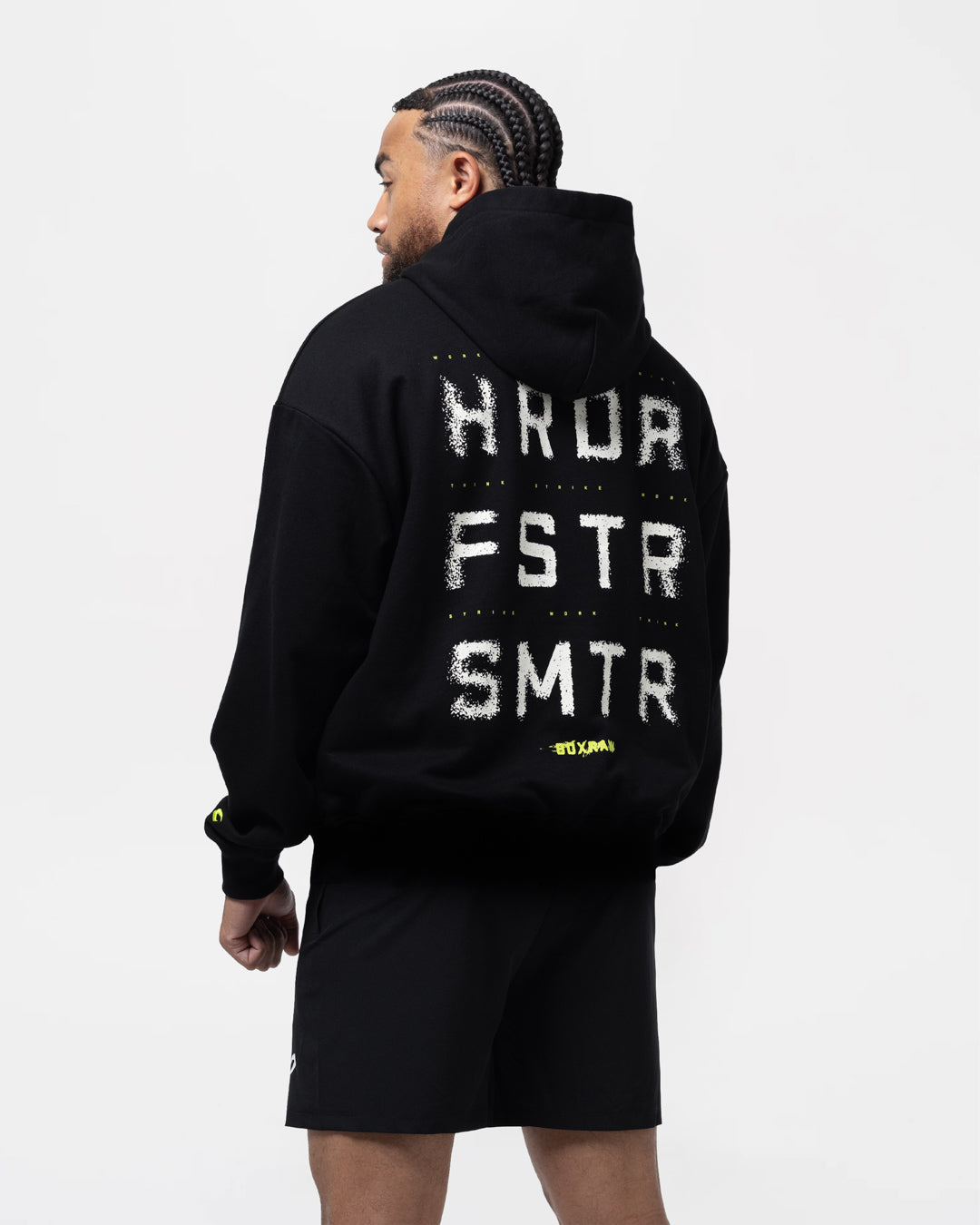 HRDR FSTR SMTR Oversized Hoodie - Black