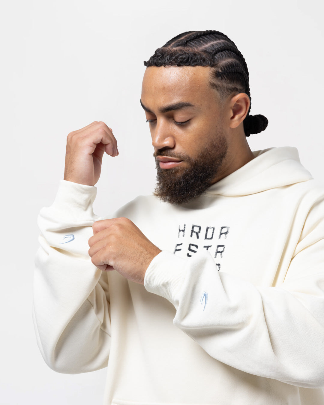 HRDR FSTR SMTR Oversized Hoodie - Ivory